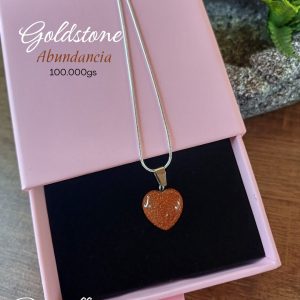 Collar de Goldstone en Forma de Corazón