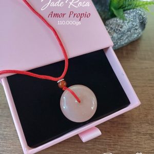 Amuleto de Jade Rosa